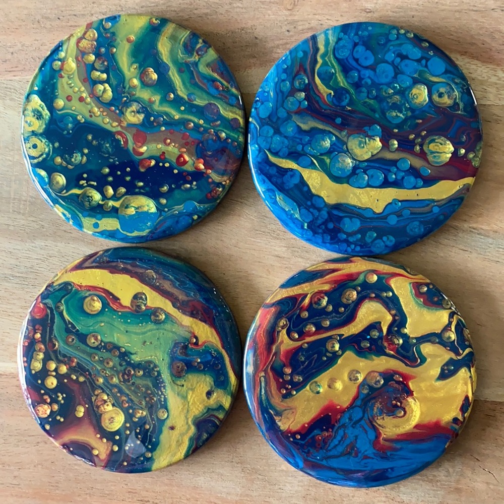 One of a kind Coasters - Set of 4